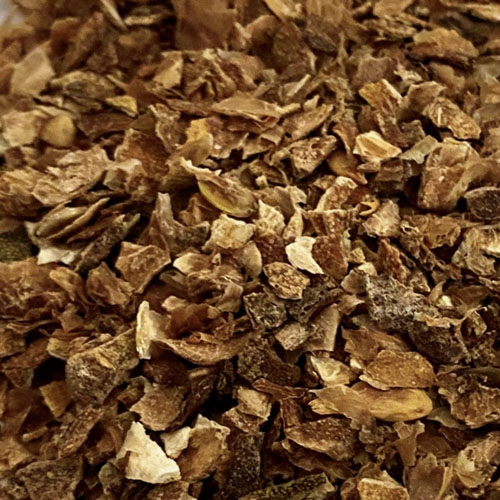 Dry lime rind